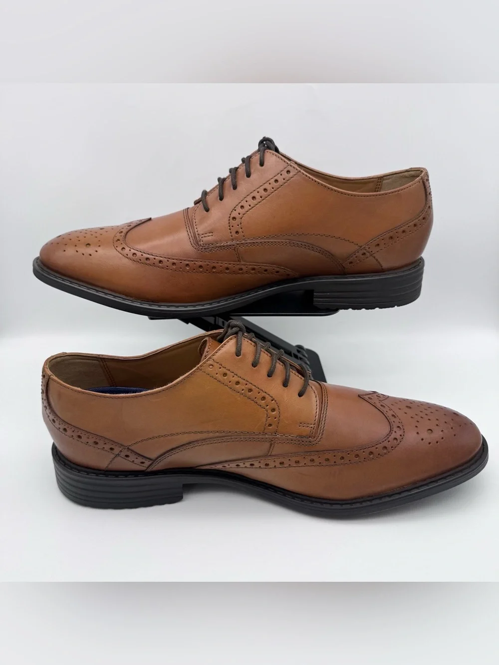 Bostonian Brown Leather Wingtip Oxford Lace-Up Dress Shoes Men's Size 11.5 M